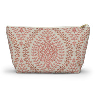 Mumbai Lace Accessory Pouch w T-bottom in Pink